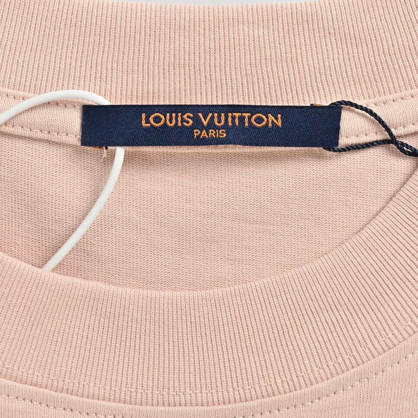 Louis Vuitton/Louis Vuitton 26ss chest leather brand logo short sleeves